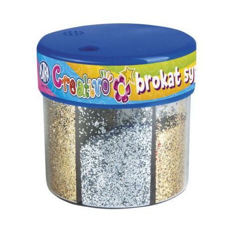 Brokat sypki Astra, 50g złoty/srebrny